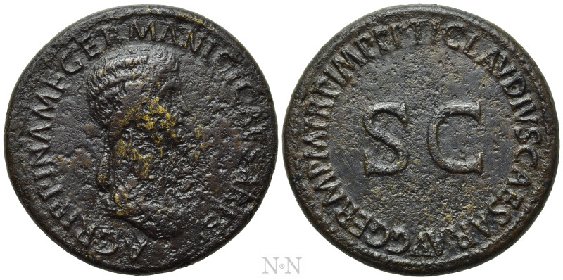 AGRIPPINA I (Died 33). Sestertius. Rome. Struck under Claudius. 

Obv: AGRIPPI...