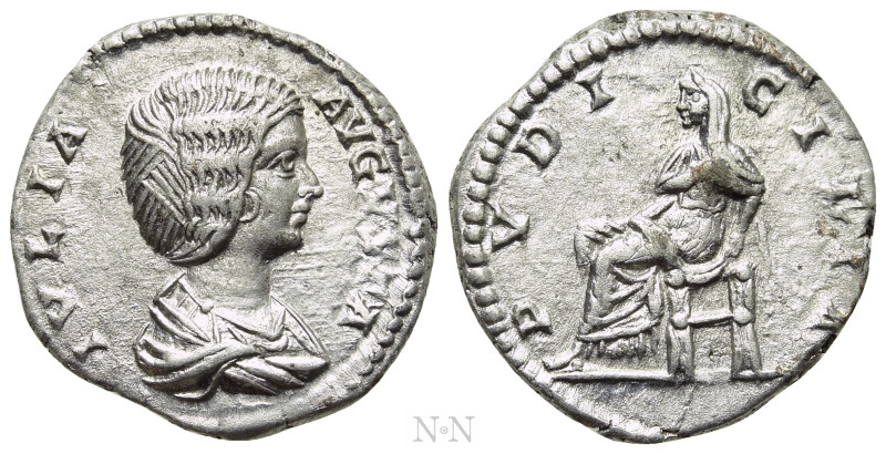 JULIA DOMNA (Augusta, 193-217). Denarius. Laodicea ad Mare. 

Obv: IVLIA AVGVS...