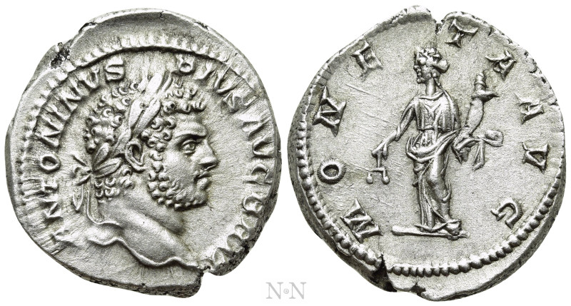 CARACALLA (198-217). Denarius. Rome. 

Obv: ANTONINVS PIVS AVG BRIT. 
Laureat...