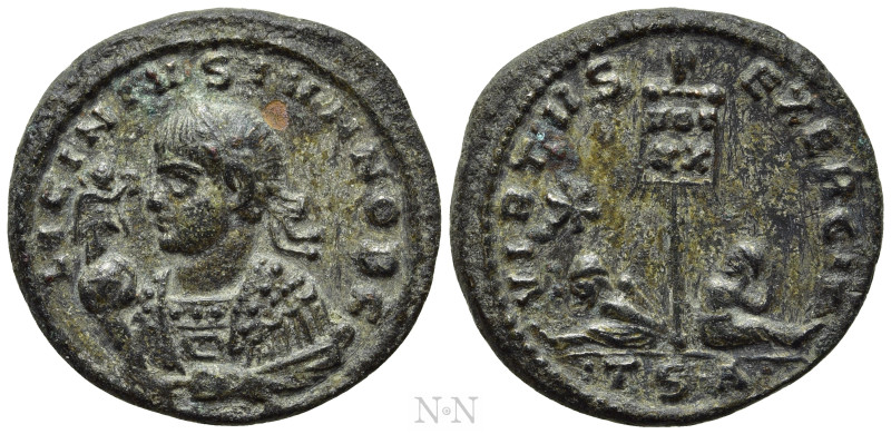 LICINIUS II (Caesar, 317-324). Follis. Thessalonica. 

Obv: LICINIVS IVN NOB C...