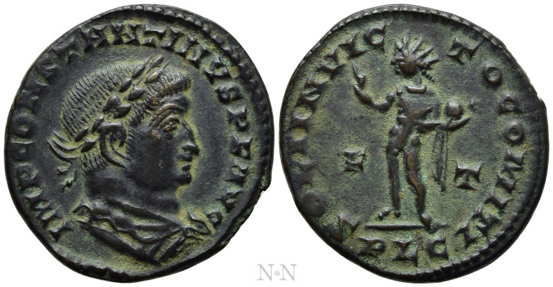 CONSTANTINE I 'THE GREAT' (307/10-337). Follis. Lugdunum. 

Obv: IMP CONSTANTI...