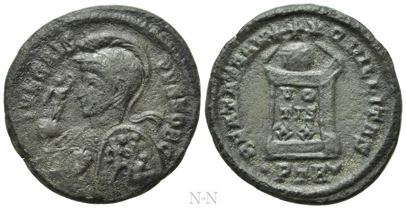 CRISPUS (Caesar, 316-326). Follis. Treveri. 

Obv: IVL CRISPVS NOB C. 
Bust l...