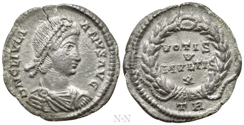 JULIAN II APOSTATA (361-363). SIliqua. Treveri. 

Obv: D N CL IVLIANVS AVG. 
...