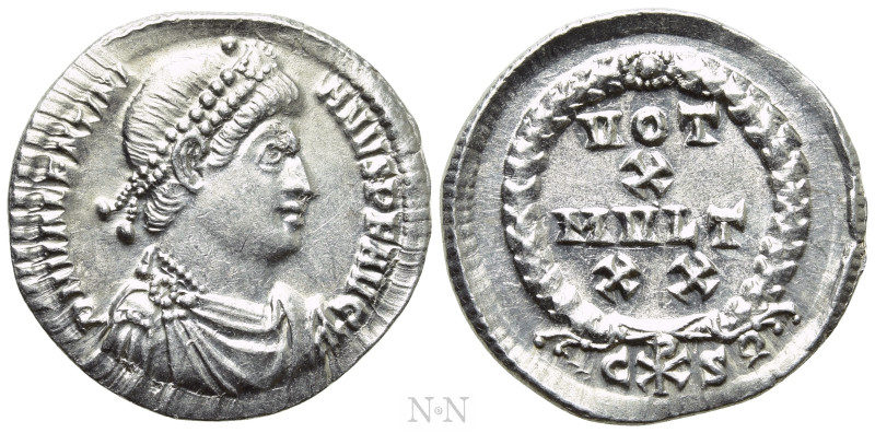 VALENTINIAN I (364-375). Siliqua. Constantinople. 

Obv: D N VALENTINIANVS P F...