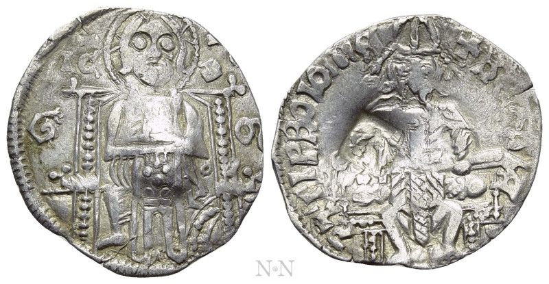 SERBIA. Stefan Uroš IV Dušan (1331-1355). Dinar. 

Obv: IC - XC. 
Christ Pant...