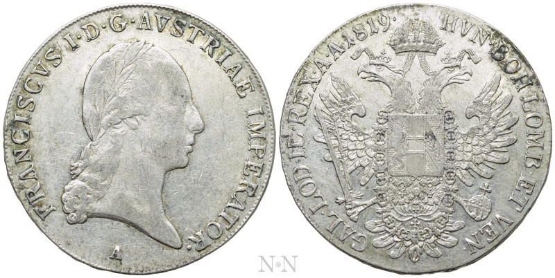 AUSTRIAN EMPIRE. Franz I (1804-1835). Taler (1819-A). Wien (Vienna). 

Obv: FR...