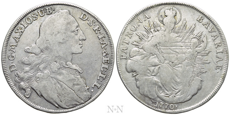 GERMANY. Bavaria. Maximilian III Joseph (1745-1777). Taler (1770). Munich. 

O...