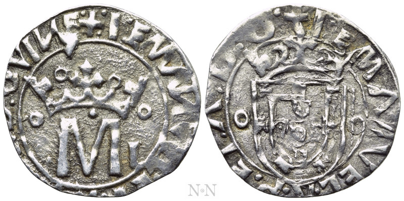 PORTUGAL. Manuel I (1495-1521). Vintem (1501-1521). Lisbon. 

Obv: I EMANVEL R...