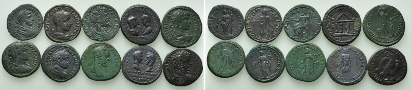 10 Roman Provincial Coins. 

Obv: .
Rev: .

. 

Condition: See picture.
...