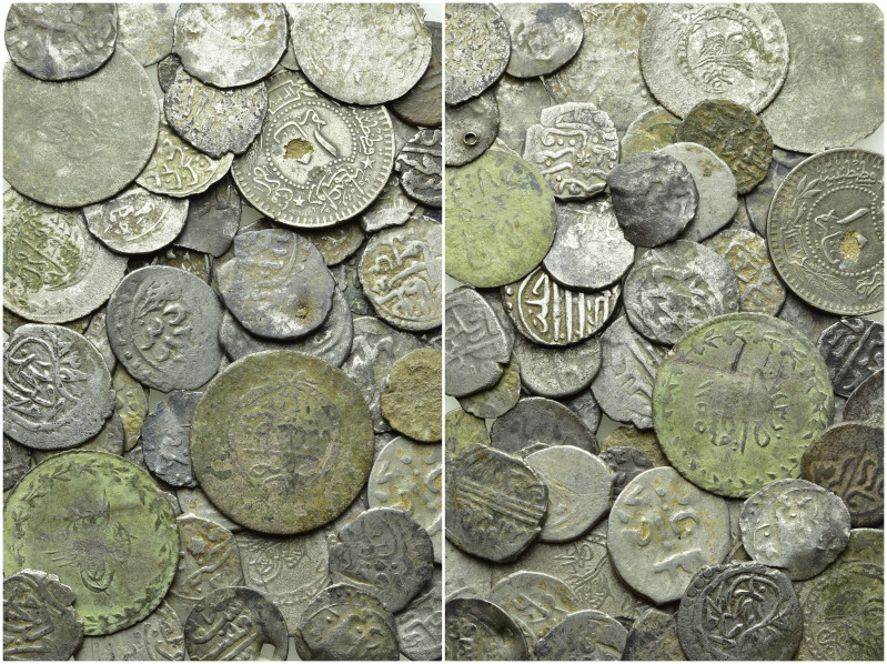 Circa 58 Ottoman Coins. 

Obv: .
Rev: .

. 

Condition: See picture.

W...