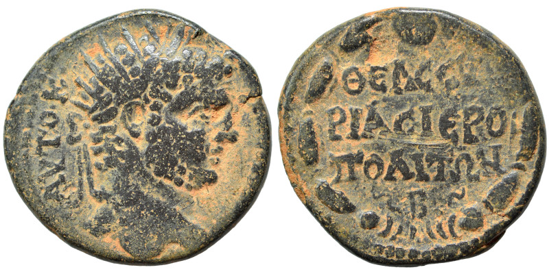 SYRIA, Cyrrhestica. Hierapolis. Caracalla, 198-217. (bronze, 5.82 g, 21 mm). Rad...