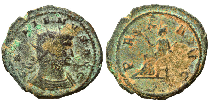 Gallienus, 253-268. Antoninianus (bronze, 3.78 g, 23 mm), Siscia. GALLIENVS AVG ...