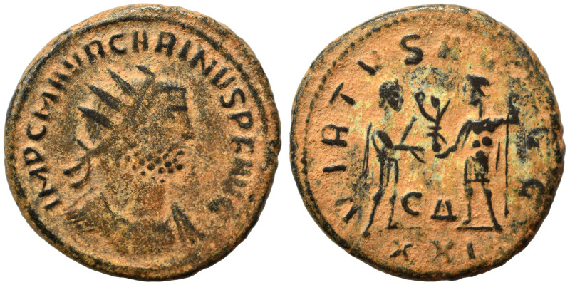 Carinus, 283-285. Antoninianus (bronze, 4.34 g, 21 mm), Antioch. IMP C M AVR CAR...