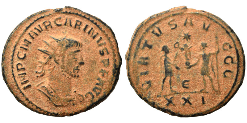 Carinus, 283-285. Antoninianus (bronze, 4.35 g, 20 mm), Antioch. IMP C M AVR CAR...