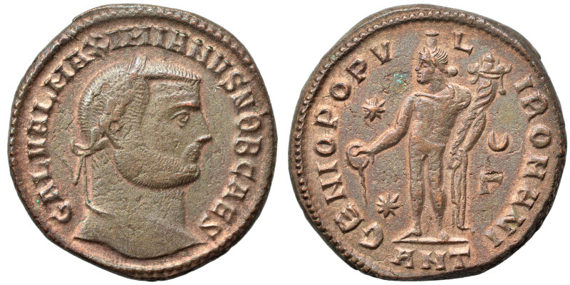 Galerius Maximianus, as Caesar, 293-305. Follis (bronze, 10.20 g, 26 mm), Antioc...