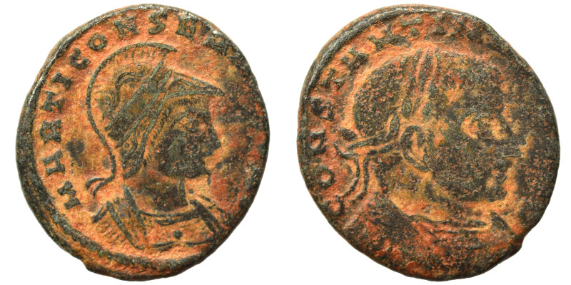 Constantine I, 307/310-337. Follis (bronze, 4.08 g, 21 mm), Treveri (Trier). CON...