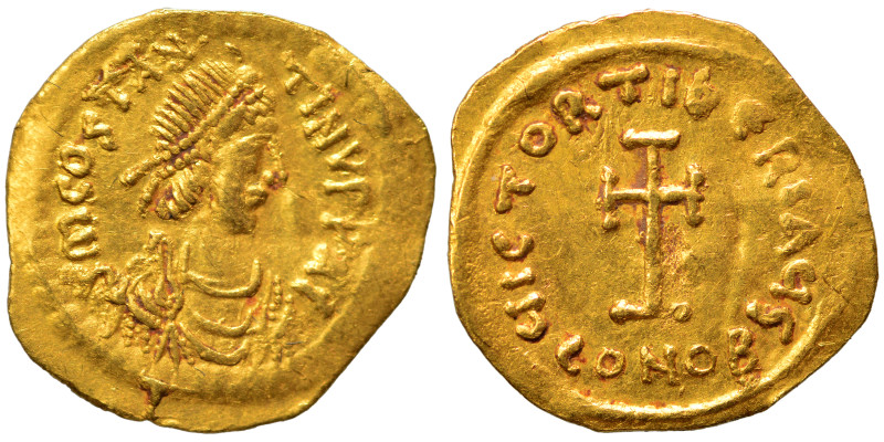 Tiberius II Constantine, 578-582. Tremissis (gold, 1.09 g, 15 mm), Constantinopl...