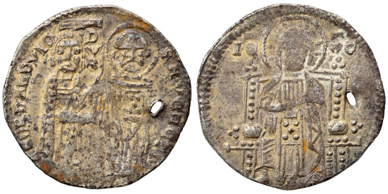 ITALY. Venice. Grosso (silver, 2.08 g, 20 mm). St. Mark, on the right, standing ...