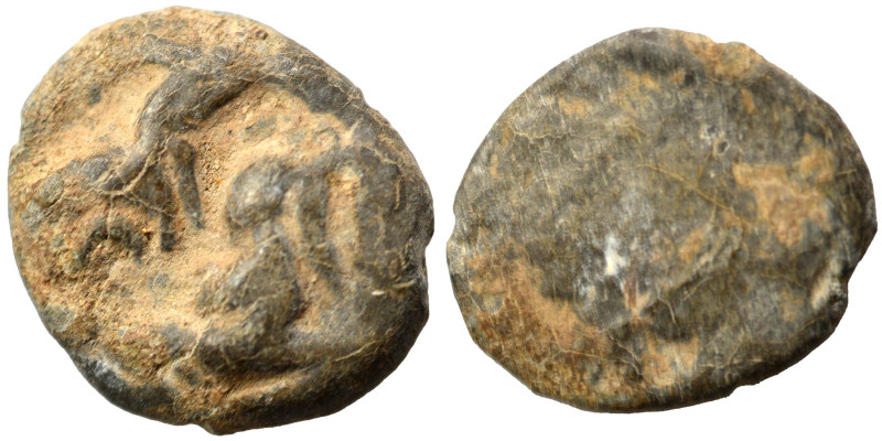 Greek-Roman seal (lead, 2.04 g, 13 mm). Sold as seen.