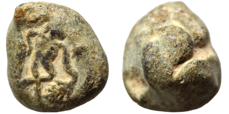 Greek-Roman seal (lead, 5.36 g, 11 mm). Sold as seen.