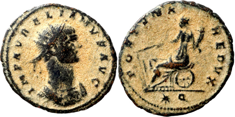 Aurelian, 270 - 275 n. Chr. Antoninian

20mm 2,97g

Artificial sand patina