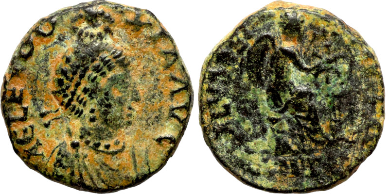 AELIA EUDOXIA, wife of Arcadius. Augusta, 400-404 AD. Æ

14mm 2,50g