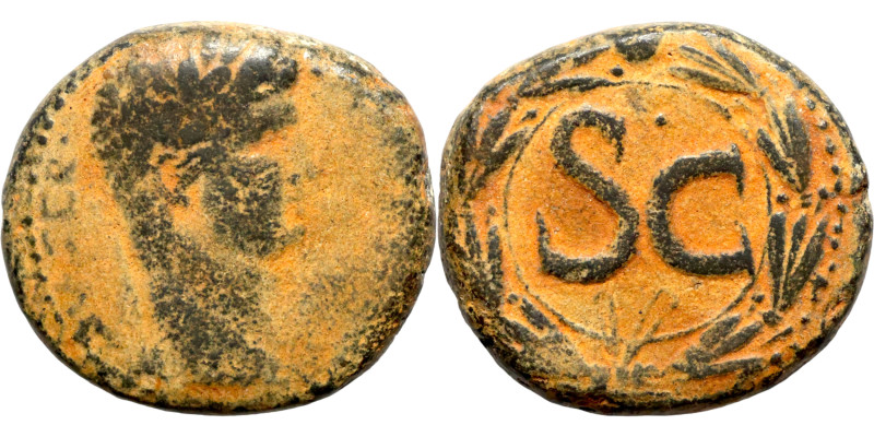 Tiberius AE. Antioch mint, Syria. 31-32 AD.

24mm 16,85g

Artificial sand pa...