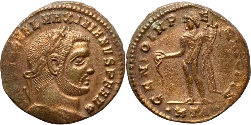 Maximianus Follis 286-310 bronze

25mm 6,57g