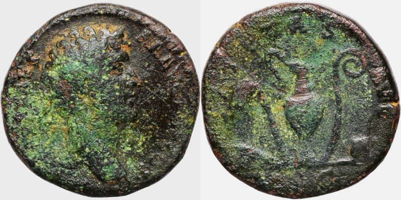 Marcus Aurelius 140-144 AD Sestertius bronze

30mm 23,22g