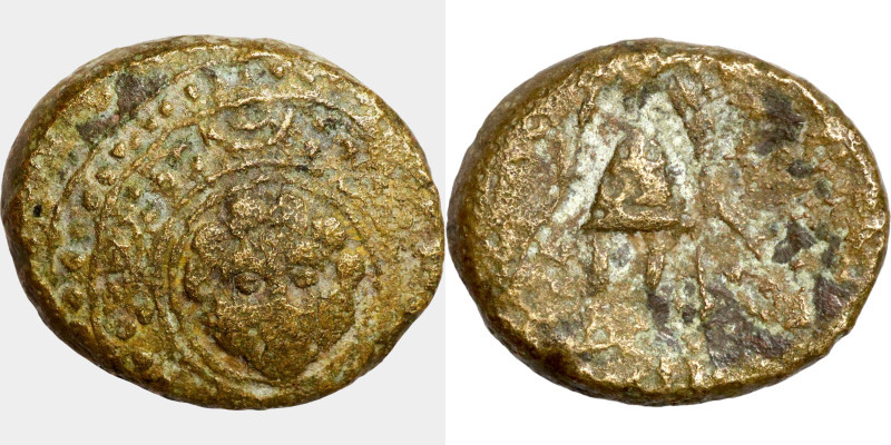 Greek coin 1-4 Century bronze

13mm 4,45g