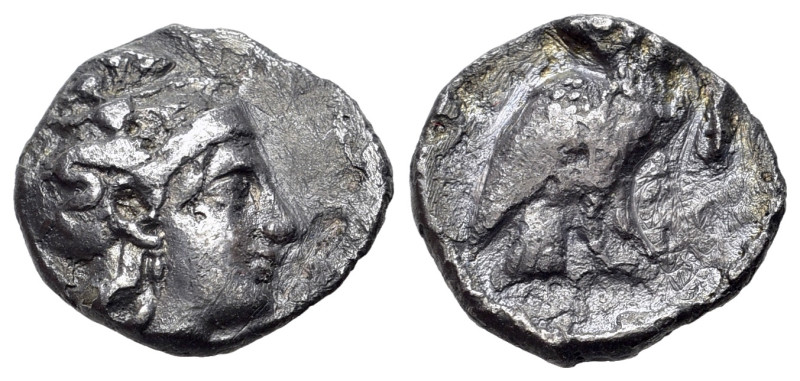 Italy, Southern Apulia, Tarentum, c. 302-280 BC. AR Drachm (16mm, 2.38g, 6h). He...