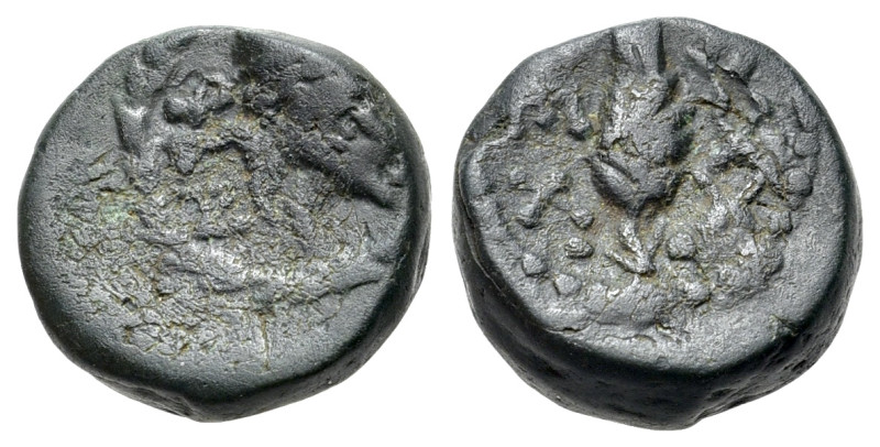 Italy, Northern Lucania, Paestum, early 1st century BC. Æ Triens (12mm, 3.38g, 1...