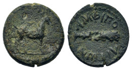 Macedon, Amphipolis. Pseudo-autonomous issue. Time of the Antonines. Ӕ (14mm 2,00g). Goat standing r. R/ Club. RPC IV. 1, 7654 (2 specimens – NY and T...