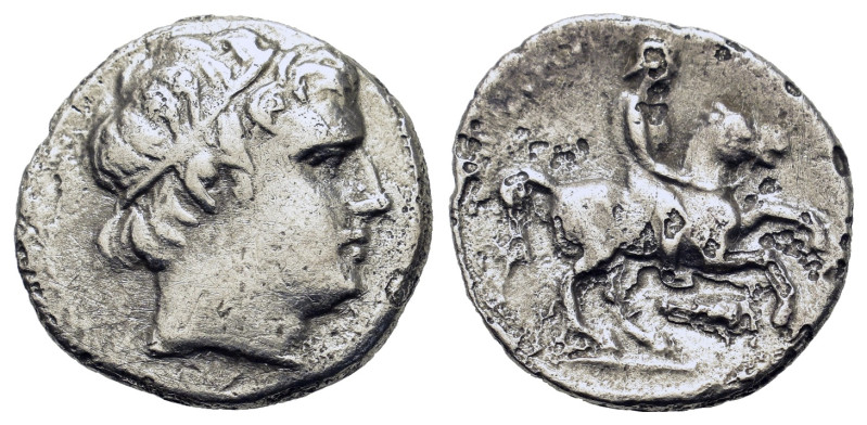 Kings of Macedon. Philip II (359-336). AR 1/5 Tetradrachm (19mm, 1.9g). Diademed...