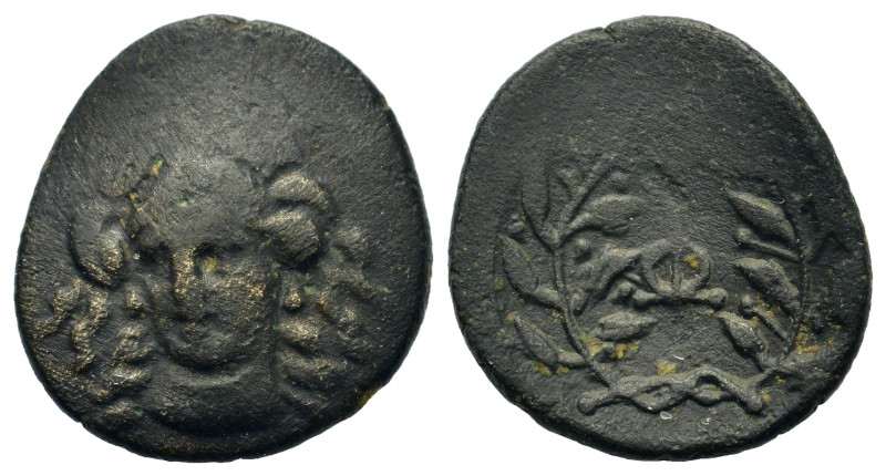 Phokis, Federal Coinage, late 4th-early 3rd centuries BC. Æ (7,5mm, 2g). Head of...