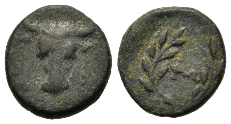 Phokis, Federal Coinage, c. 347-346 BC. Æ (13,8mm, 2.3g). Struck under the Trium...