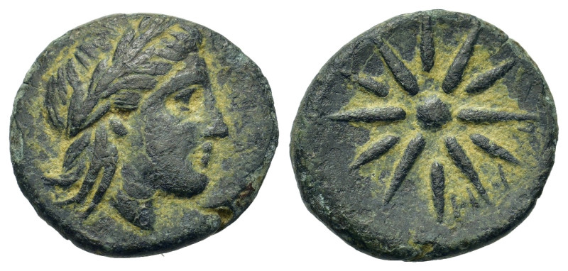Mysia, Gambrion, c. 4th century BC. Æ (17,3mm, 3.3g). Laureate head of Apollo r....