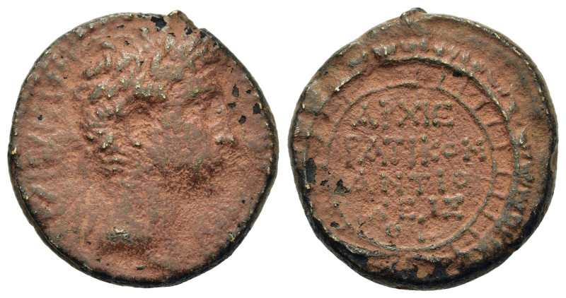Augustus (27 BC-14 AD). Seleucis and Pieria, Antioch. Æ (21,6mm, 9g). Laureate h...
