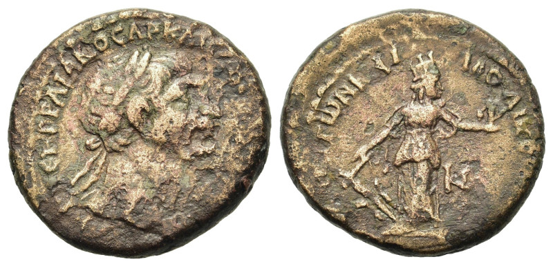 Trajan (98-117). Seleucis and Pieria, Laodicea ad Mare. Æ (18,8mm, 5.6g). Laurea...