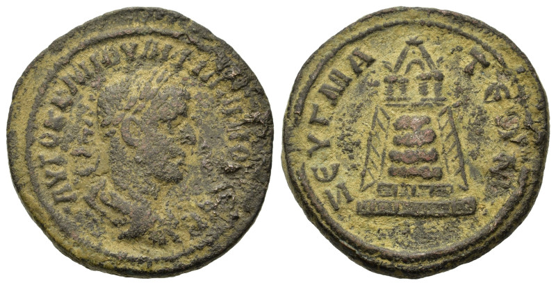 Philip II (247-249). Commagene, Zeugma. Æ (26,2mm, 10.5g). Laureate, draped and ...