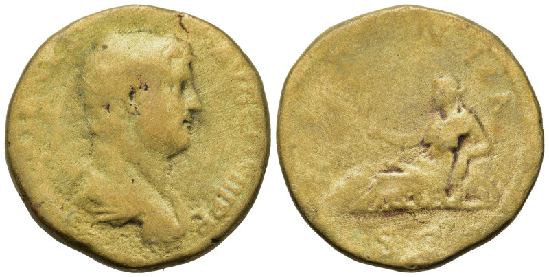 Hadrian (117-138). Æ Sestertius (31mm, 19.4g). Travel series. Rome, AD 134-138. ...