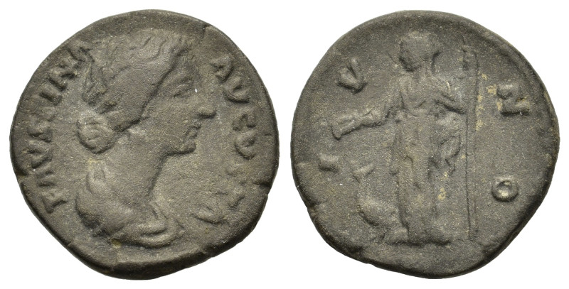 Faustina Junior (Augusta, 147-175). Fourèe Denarius (17,7mm, 2.7g). Rome, AD 154...