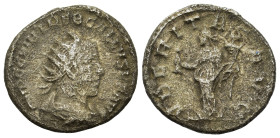 Trebonianus Gallus (251-253). AR Antoninianus (21,2mm, 4g). Radiate, draped and cuirassed bust r. R/ Uberitas standing facing, head to left, holding p...