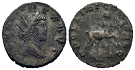 Gallienus (253-268). BI Antoninianus (19,3mm, 3.2g). Rome, AD 260-268. Radiate head r. R/ Centaur, walking right, drawing bow; Z in exergue. RIC 163.