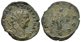 Carausius (The British Empire, 287-293). Æ Antoninianus (20,6mm, 3.2g). Camulodunum. Radiate, draped and cuirassed bust r. R/ Pax standing l., holding...