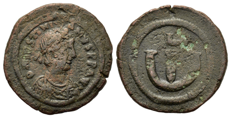 Justinian I (527-565). Æ Pentanummium (19,8mm, 3.4g). Constantinople. Diademed, ...