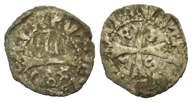 Italy, Rome. Cola di Rienzo (1347). BI Denaro Provisino (13,3mm, 0.5g). Cross; V...