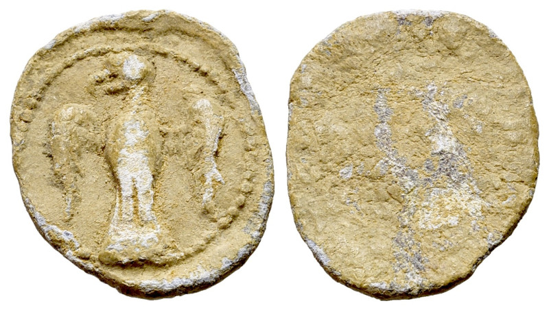 Italy, Sicily. Federico II (1194-1250). PB Tesserae (17mm, 1.92g, 12h). Eagle. R...