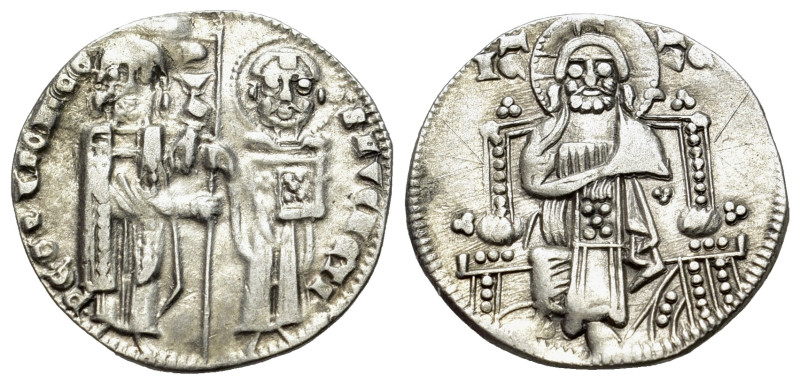 Italy, Venezia. Pietro Grandenigo (1289-1311). AR Grosso (20mm, 1.70g, 6h). Doge...