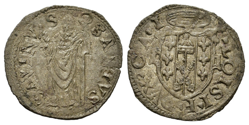 Italy. Castro. Pierluigi Farnese (1545-1547). BI Quattrino (17,5mm, 0.6g). CNI t...